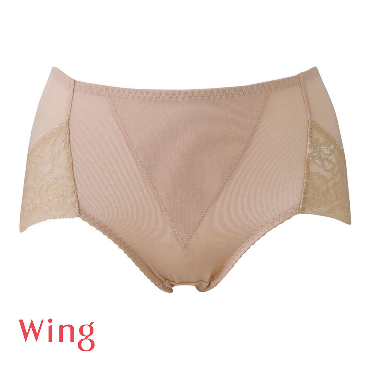 ワコール Wacoal ウイング Wing ショーツ感覚でお腹とヒップをほどよくサポート Pパンツ LL 3L ショート ガードル ショーツ 単品(BR-ブラウン-LL)