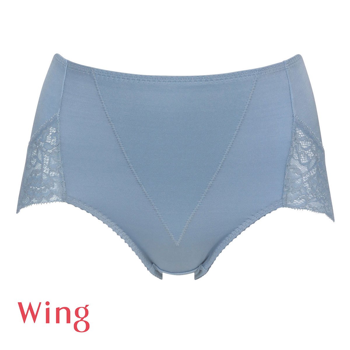 ワコール Wacoal ウイング Wing ショーツ感覚でお腹とヒップをほどよくサポート Pパンツ LL 3L ショート ガードル ショーツ 単品(BGY-ブルーグレー-LL)