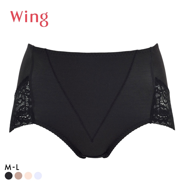 ワコール Wacoal ウイング Wing お腹とヒップをほどよくサポート Pパンツ ML ショート ガードル ショーツ 綿混 単品