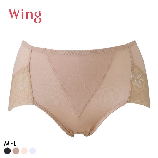 ワコール Wacoal ウイング Wing お腹とヒップをほどよくサポート Pパンツ ML ショート ガードル ショーツ 綿混 単品