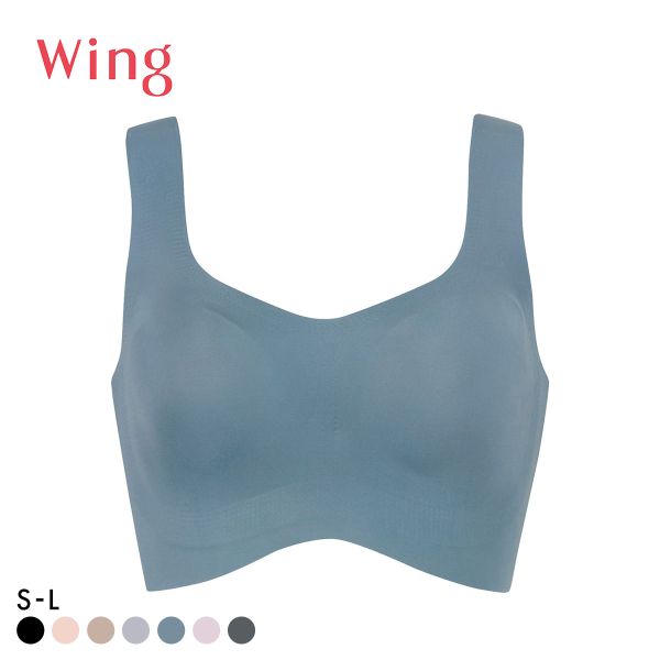 ワコール Wacoal ウイング Wing　フィットトップ ハーフトップ ノンワイヤー ブラジャー SML ワイヤレスブラ シームレス 単品