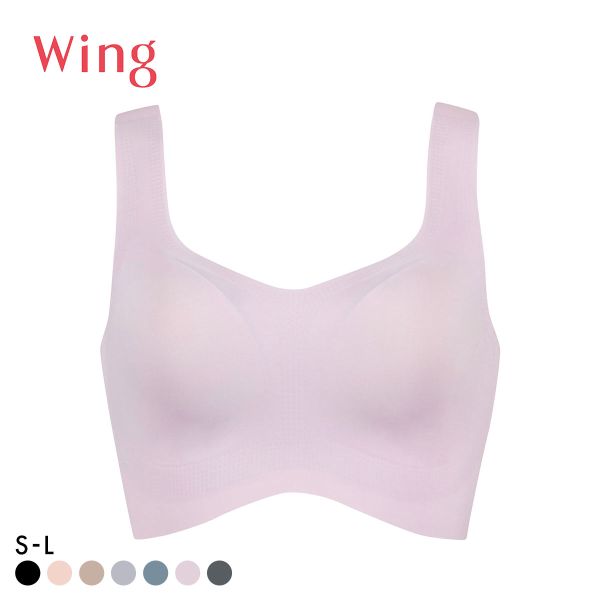 ワコール Wacoal ウイング Wing　フィットトップ ハーフトップ ノンワイヤー ブラジャー SML ワイヤレスブラ シームレス 単品
