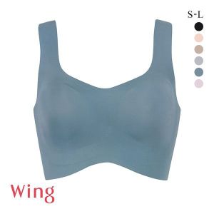 ワコール Wacoal ウイング Wing　フィットトップ ハーフトップ ノンワイヤー ブラジャー SML ワイヤレスブラ シームレス 単品
