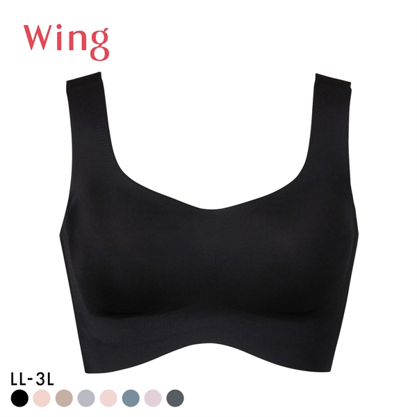 ワコール Wacoal ウイング Wing フィットトップ ハーフトップ ノンワイヤー ブラジャー LL 3L 大きいサイズ ワイヤレスブラ 単品