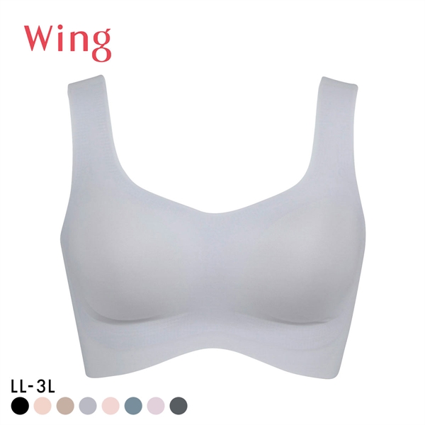 ワコール Wacoal ウイング Wing フィットトップ ハーフトップ ノンワイヤー ブラジャー LL 3L 大きいサイズ ワイヤレスブラ 単品