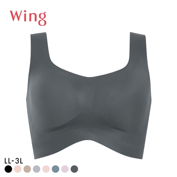 ワコール Wacoal ウイング Wing フィットトップ ハーフトップ ノンワイヤー ブラジャー LL 3L 大きいサイズ ワイヤレスブラ 単品