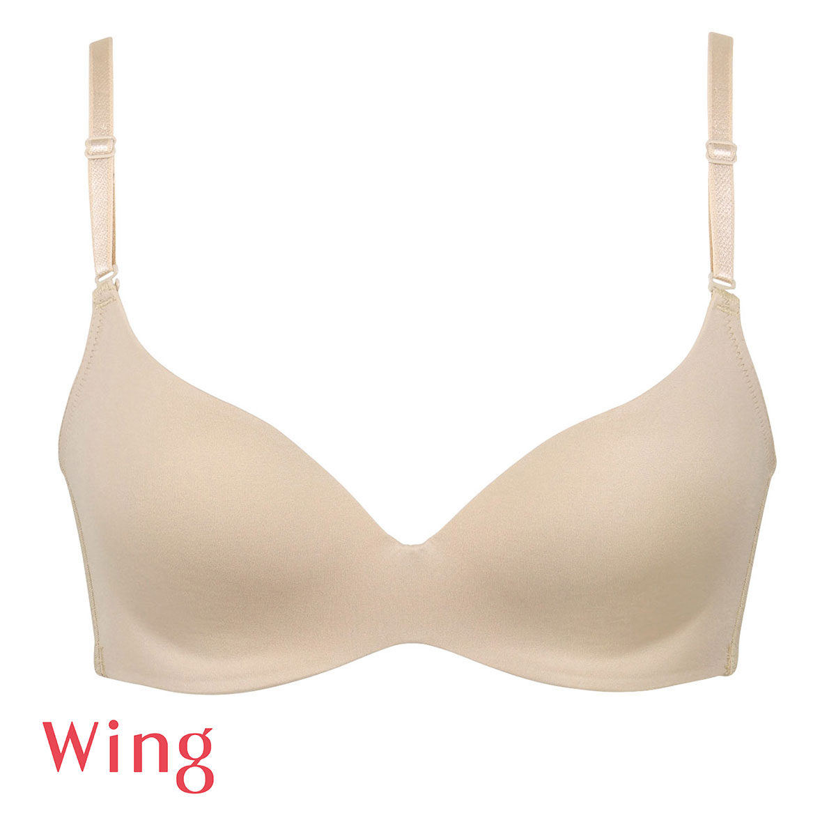 ワコール Wacoal ウイング Wing MB4015 動いてもズレあがりにくい シンクロブラ ノンワイヤー ブラジャー 単品(BE-ベージュ-S)
