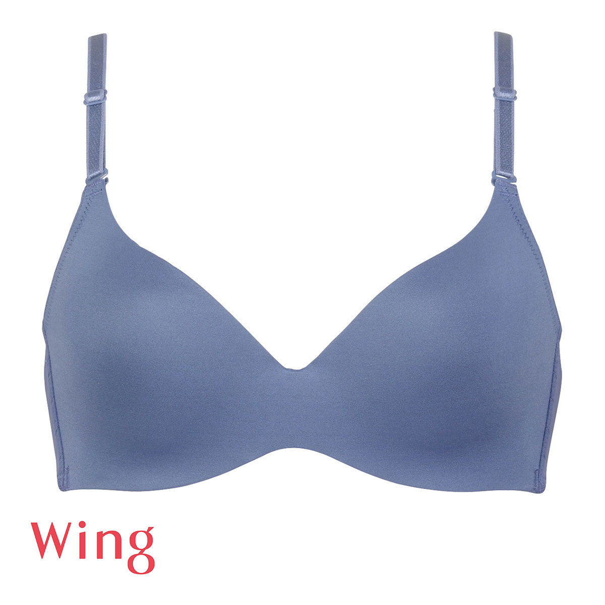 ワコール Wacoal ウイング Wing MB4015 動いてもズレあがりにくい シンクロブラ ノンワイヤー ブラジャー 単品(NV-ネイビー-S)