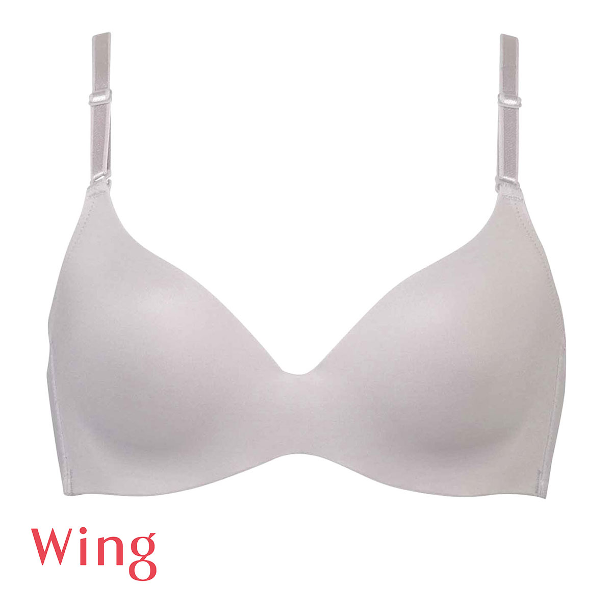 ワコール Wacoal ウイング Wing MB4015 動いてもズレあがりにくい シンクロブラ ノンワイヤー ブラジャー 単品(LGY-薄グレー-S)
