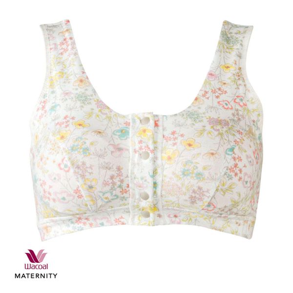 ワコール Wacoal マタニティ MATERNITY 出産後すぐに使える授乳ブラ ブラジャー ハーフトップ 前開き 産後用 MBR759 単品