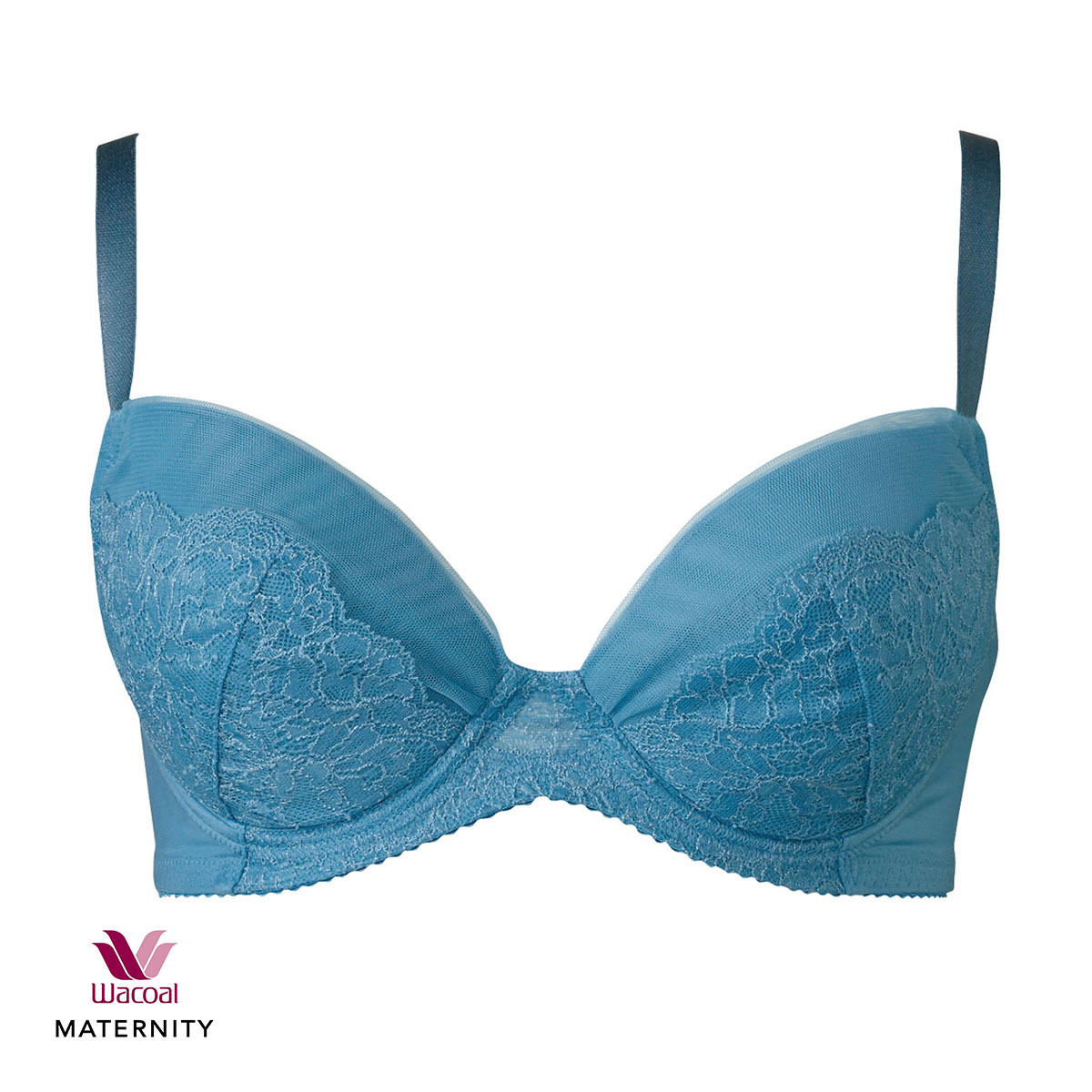 ワコール Wacoal マタニティ MATERNITY ブラジャー 重力に負けないバストケアブラ 産前・産後兼用 EF 単品(BU-ブルー-E65)