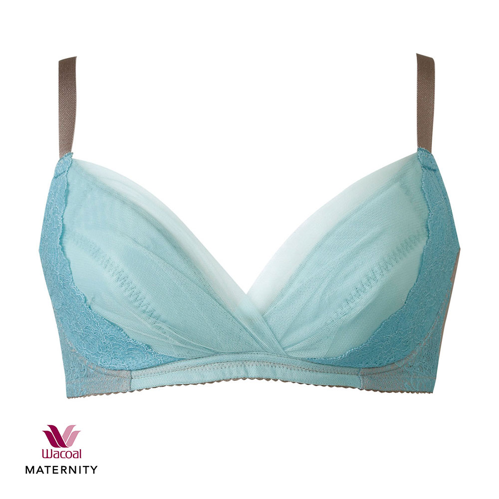 ワコール Wacoal マタニティ MATERNITY ブラジャー ノンワイヤー EF 産前産後兼用 単品 ハンモックのようにつつみこむブラ(BR-ブラウン-E65)