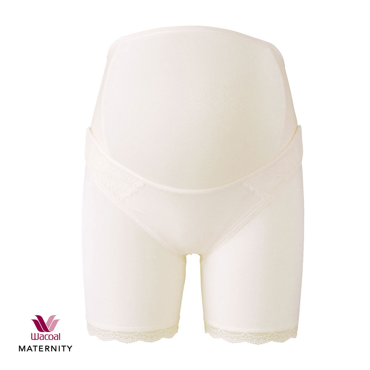 ワコール Wacoal マタニティ MATERNITY 産前用 妊婦帯 しっかり パンツ タイプ ロング丈 M L LL 3L(CR-クリーム-M)