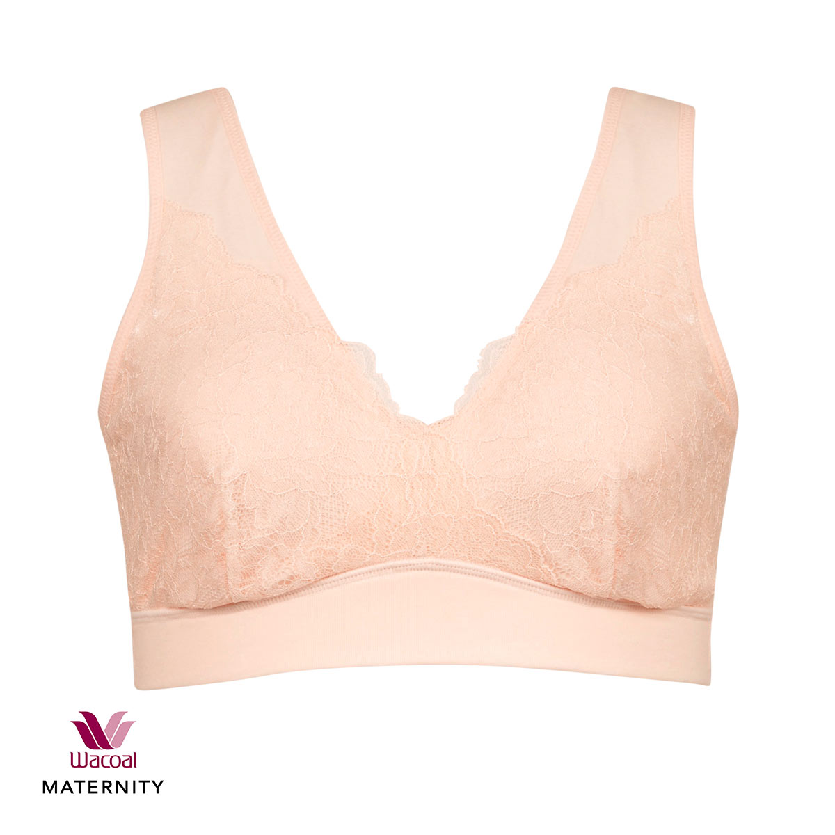 ワコール Wacoal マタニティ MATERNITY ナイトアップブラ ドレッシィ 産前産後用 ノンワイヤー ブラジャー 授乳ブラ ナイトブラ 単品(SP-サーモンピンク-ﾏﾀﾆﾃｨM1)