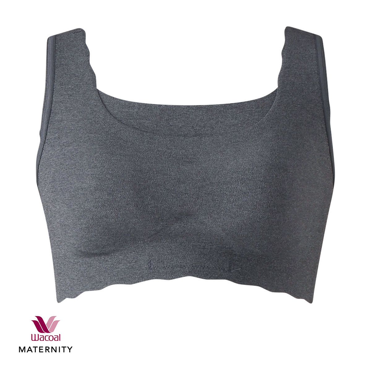 ワコール Wacoal マタニティ MATERNITY ゴコチ GOCOCi ハーフトップ ノンワイヤー ブラジャー シームレス 産前産後用 MMS747 単品(GY-グレー-M1)