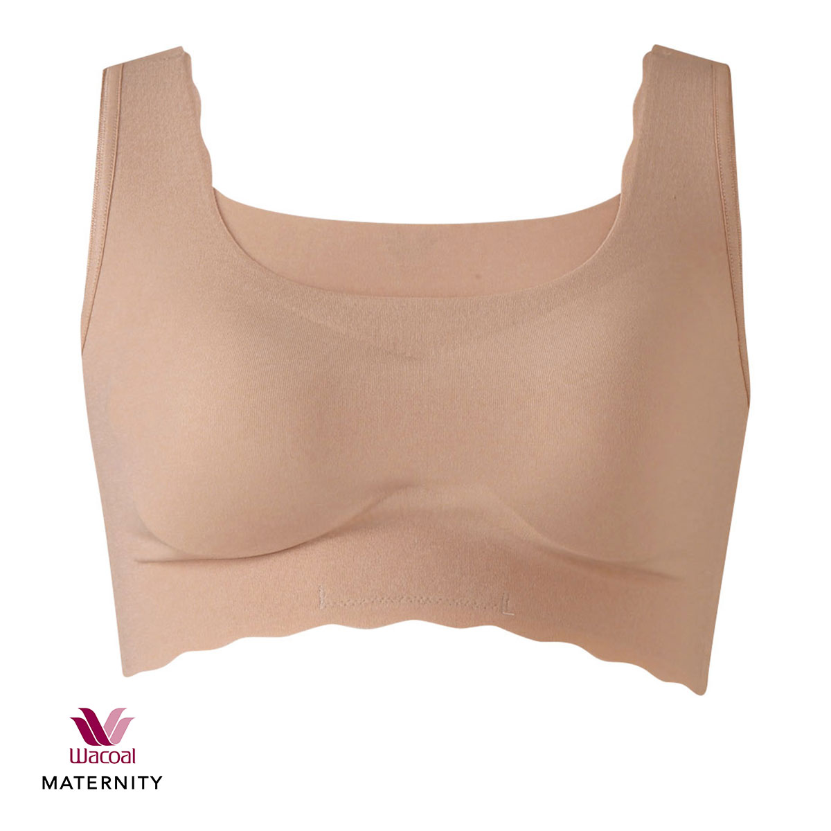 ワコール Wacoal マタニティ MATERNITY ゴコチ GOCOCi ハーフトップ ノンワイヤー ブラジャー シームレス 産前産後用 MMS747 単品(TER-テラコッタ-M1)