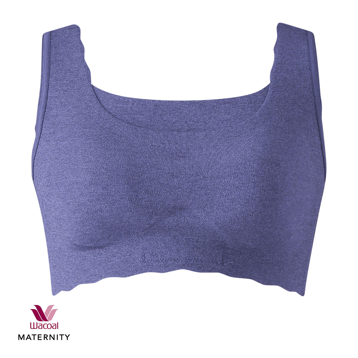 ワコール Wacoal マタニティ MATERNITY ゴコチ GOCOCi ハーフトップ ノンワイヤー ブラジャー シームレス 産前産後用 MMS747 単品(NV-ネイビー-M1)