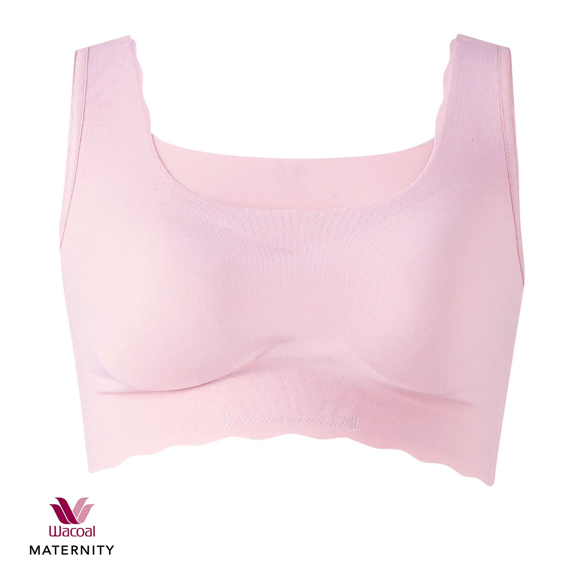 ワコール Wacoal マタニティ MATERNITY ゴコチ GOCOCi ハーフトップ ノンワイヤー ブラジャー シームレス 産前産後用 MMS747 単品(SP-サーモンピンク-M1)