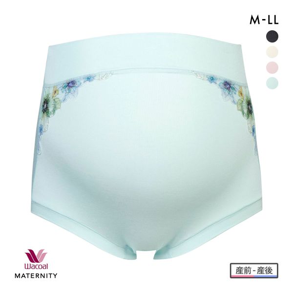 ワコール Wacoal マタニティ MATERNITY マタニティショーツ ノーマルレングス 産前・産後兼用 深ばき ハイウエスト 単品