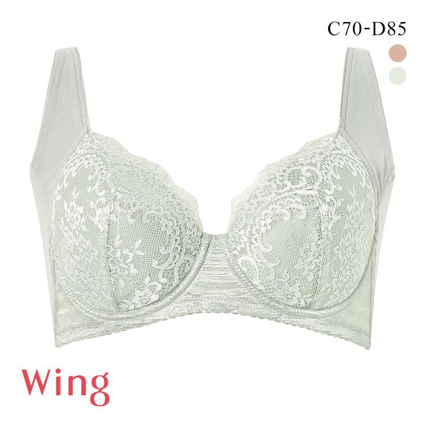 ワコール Wacoal ウイング Wing 脇高 脇胸から背中まですっきりスムージング ブラジャー 3/4カップ CD NB2724 単品