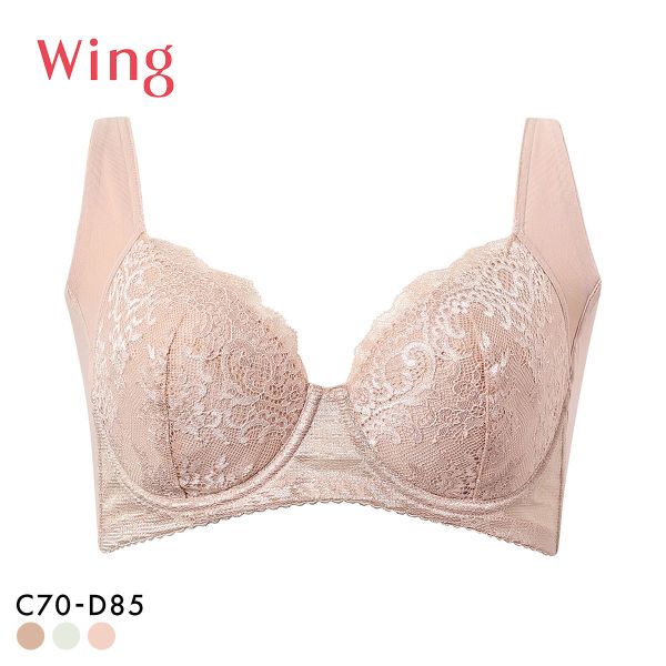 ワコール Wacoal ウイング Wing 脇高 脇胸から背中まですっきりスムージング ブラジャー 3/4カップ CD NB2724 単品
