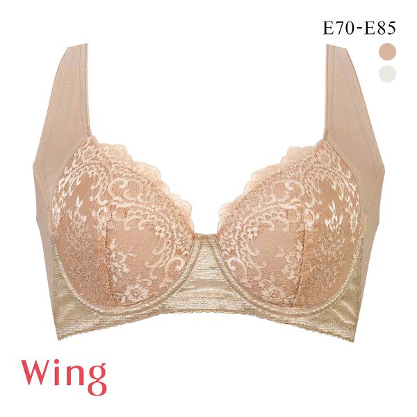 ワコール Wacoal ウイング Wing 脇高 脇胸から背中まですっきりスムージング ブラジャー 3/4カップ E NB2724 単品