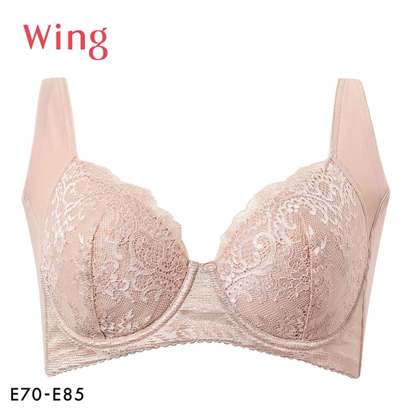 ワコール Wacoal ウイング Wing 脇高 脇胸から背中まですっきりスムージング ブラジャー 3/4カップ E NB2724 単品