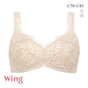 ワコール Wacoal ウイング Wing ブラジャー ノンワイヤー 自然なまるみのバストラインでやさしいつけごこち C 単品