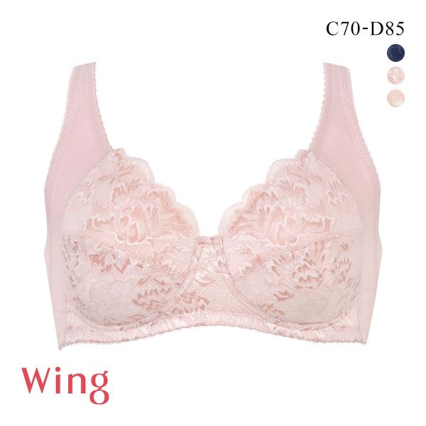 ワコール Wacoal ウイング Wing バストの脇流れをやさしくふせぐ フルカップ ブラジャー ノンワイヤー CD 単品