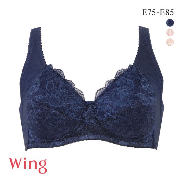 ワコール Wacoal ウイング Wing バストの脇流れをやさしくふせぐ フルカップ ブラジャー ノンワイヤー E 単品