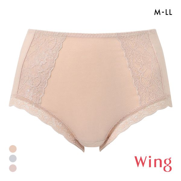 ワコール ウイング ショーツ 綿混 良く伸びて、すっぽり包み込む M L LL Wacoal Wing 大きいサイズ