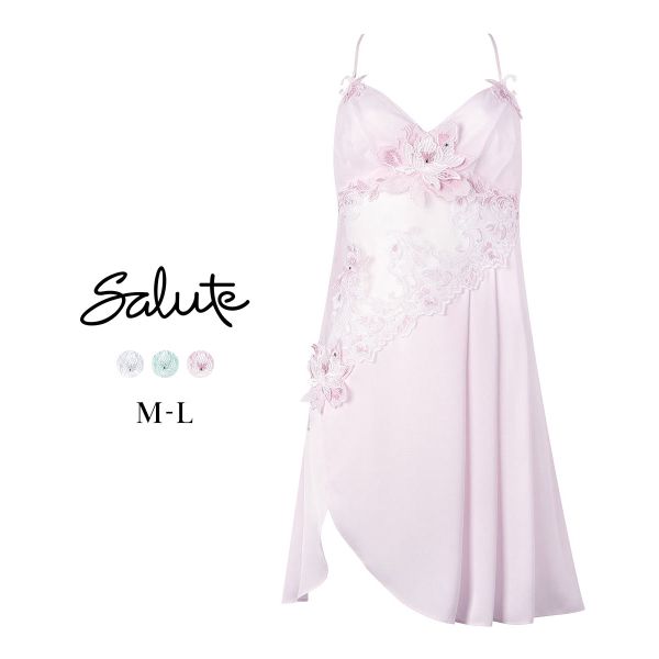ワコール サルート 32グループ 32G ランジェリードレス ML ネグリジェ スリップ Wacoal Salute NTJ232 26SS先行プレステージ