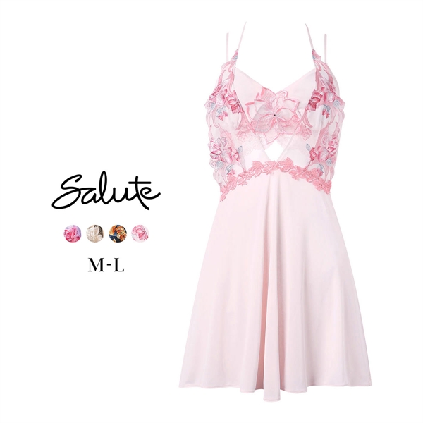 ワコール サルート 33グループ 33G ランジェリードレス ML セットアップ ブラレット スリップ Wacoal Salute NTJ233 26SSフェア