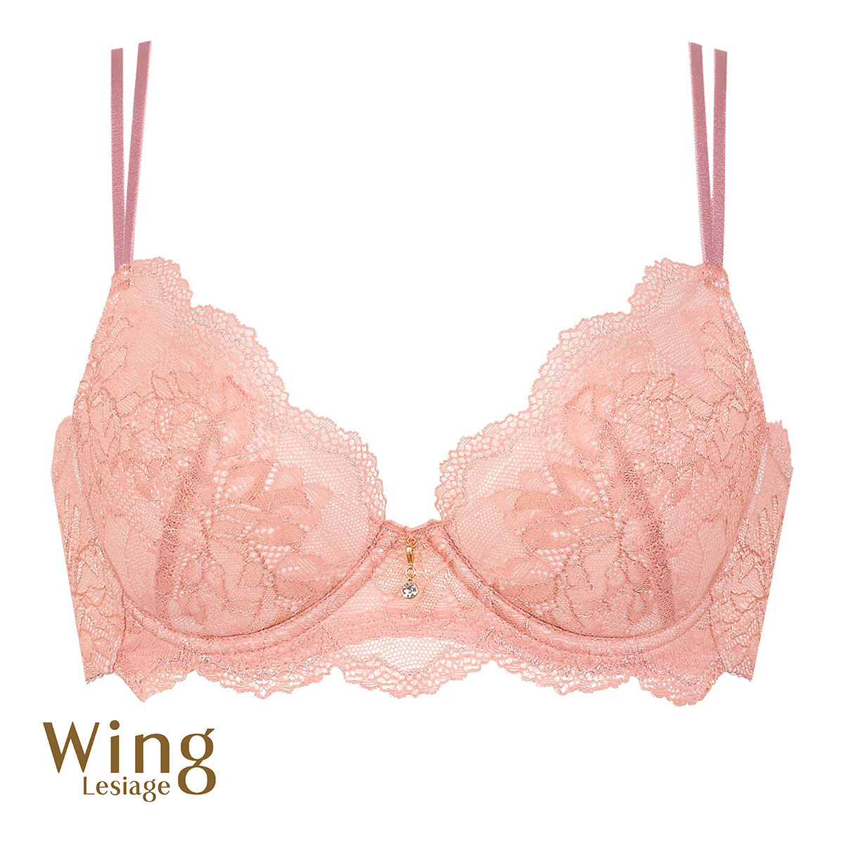 ウイング Wing レシアージュ Lesiage ChouChou de Lesi PB1000 ブラジャー DEF 単品(SP-サーモンピンク-D65)