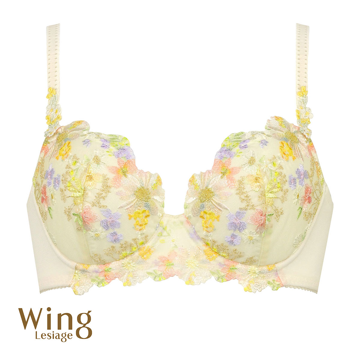 ウイング Wing レシアージュ Lesiage 23AW 2850シリーズ ブラジャー サイドすっきり G 単品(CR-クリーム-G70)
