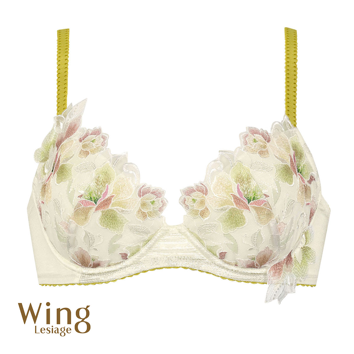 ウイング Wing レシアージュ Lesiage 23AW 2860シリーズ ブラジャー BC 単品(CR-クリーム-B65)