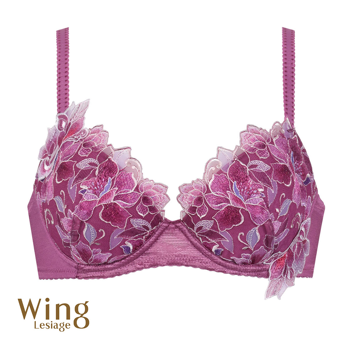 ウイング Wing レシアージュ Lesiage 23AW 2860シリーズ ブラジャー BC 単品(WI-ワイン-B65)