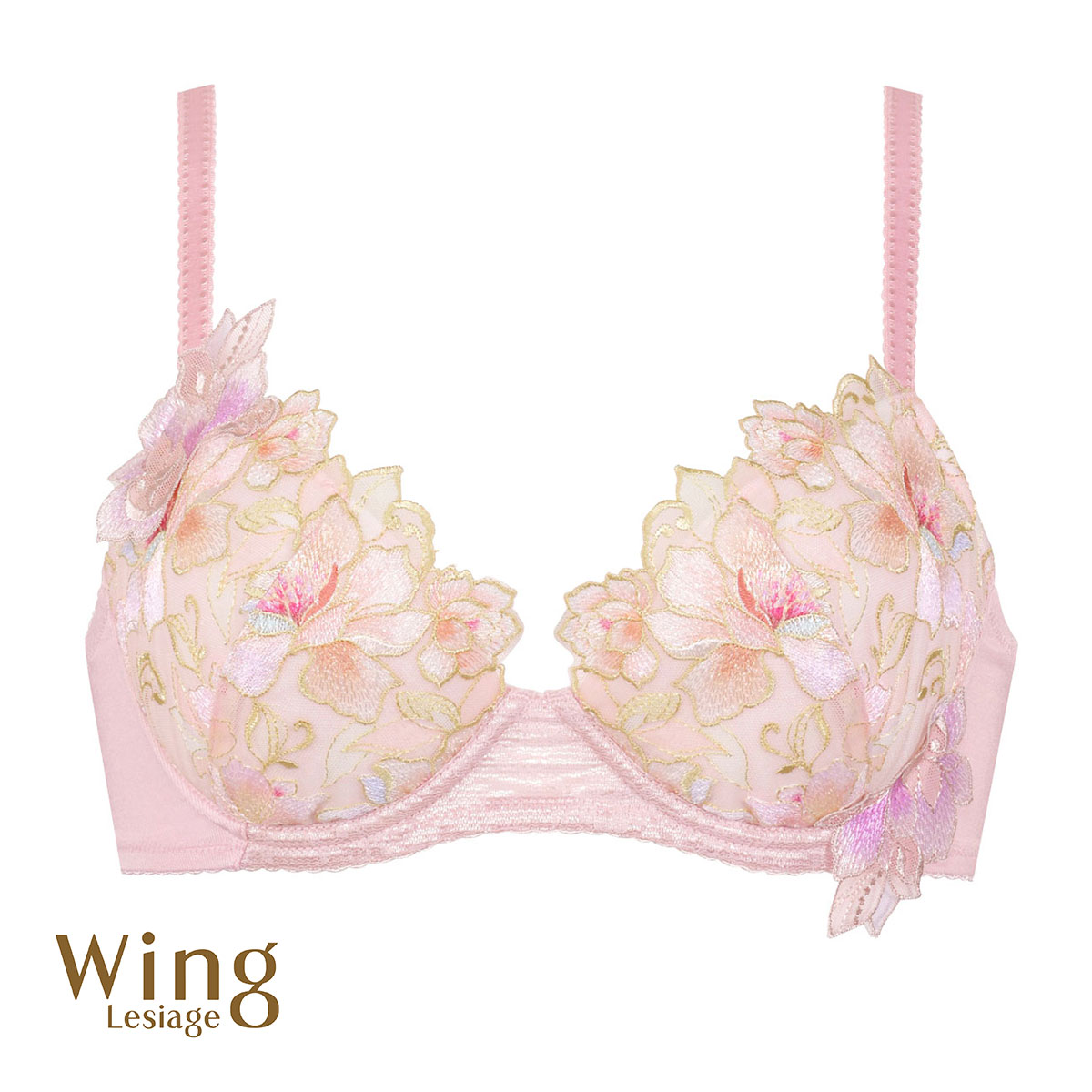 ウイング Wing レシアージュ Lesiage 23AW 2860シリーズ ブラジャー DEF 単品(PI-ピンク-D65)