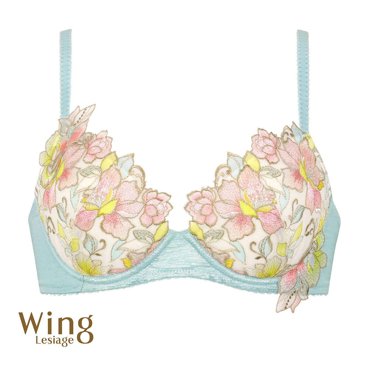 ウイング Wing レシアージュ Lesiage 23AW 2860シリーズ ブラジャー DEF 単品(TU-ターコイズ-D65)