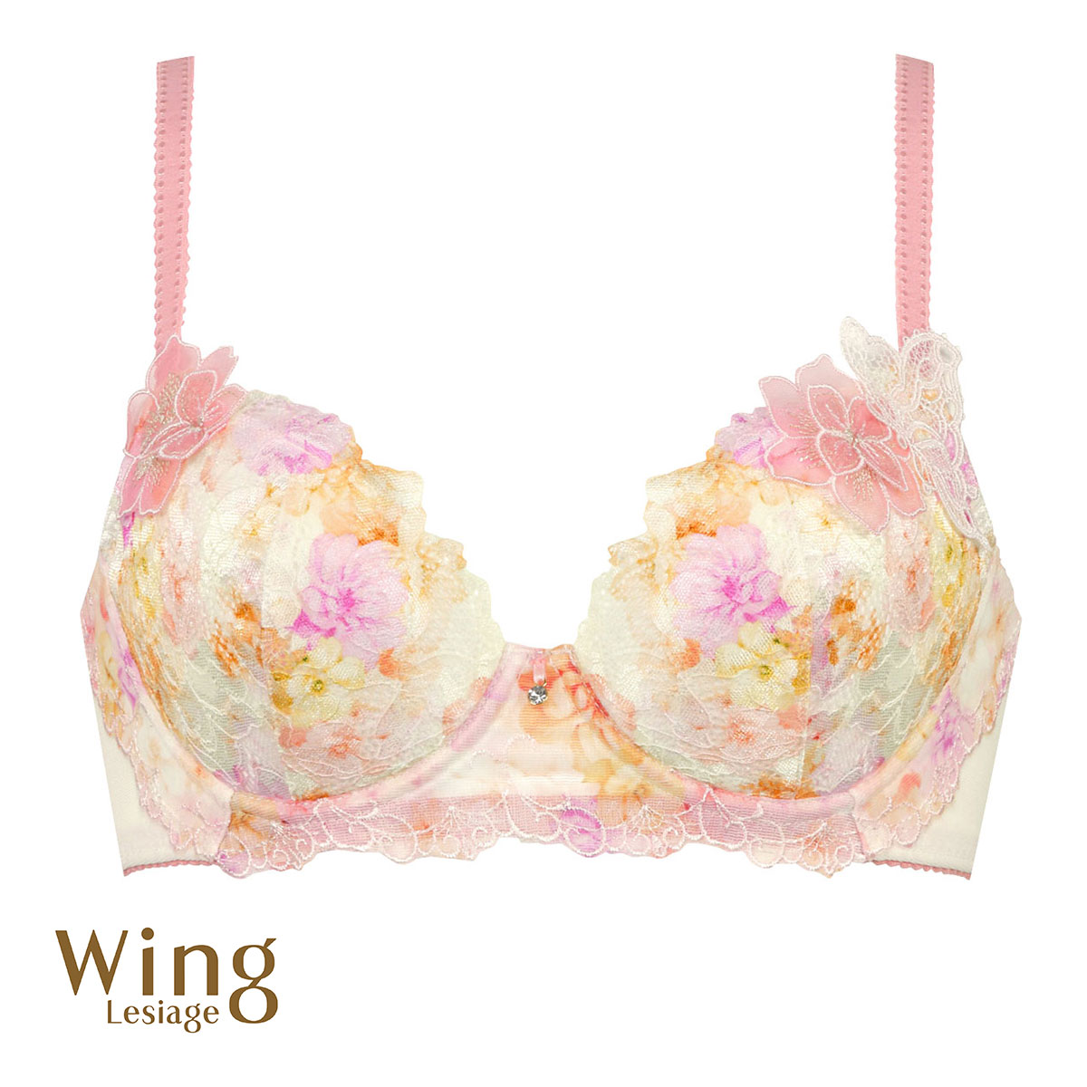 ウイング Wing レシアージュ Lesiage 2900シリーズ ブラジャー BC サイドすっきりしっかりフィット PB2900 単品 24SS(IV-アイボリー-B70)
