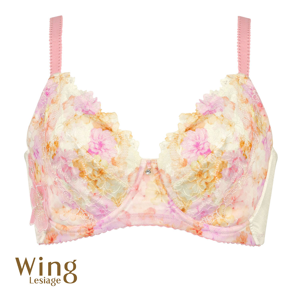 Wing Lesiage ウイングレシアージュ 花柄刺繍 ブラジャー E75 早い者勝ちWing 花柄刺繍 ブラジャーE75 - メルカリ