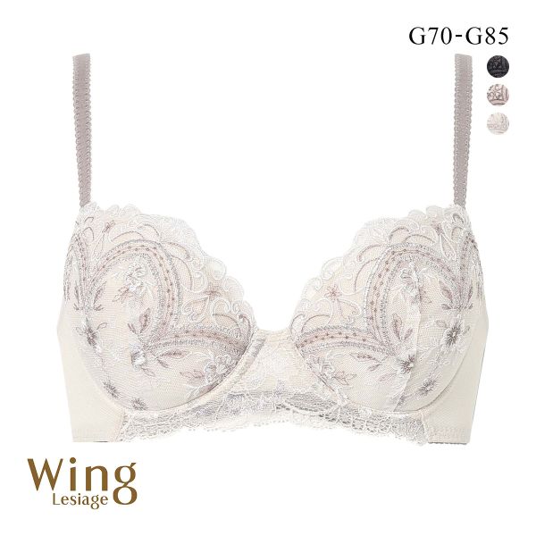 ウイング レシアージュ ブラジャー 3/4カップ G 大きいサイズ サイドすっきり Wing Lesiage 6000G