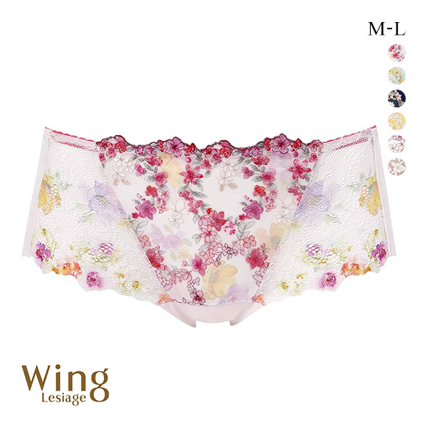 ウイング レシアージュ 2120シリーズ ショーツ M L ラインレス ヘム Wing Lesiage 25SS(PI-ピンク-M)