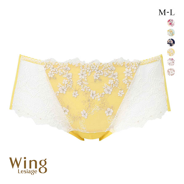 ウイング レシアージュ 2120シリーズ ショーツ M L ラインレス ヘム Wing Lesiage 25SS(YE-イエロー-M)
