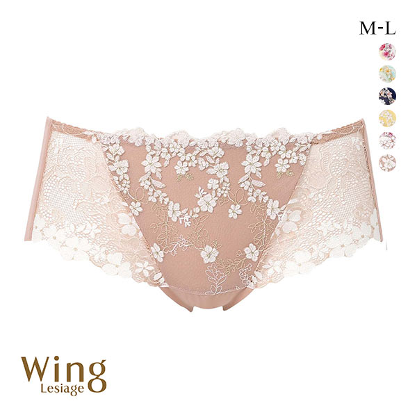 ウイング レシアージュ 2120シリーズ ショーツ M L ラインレス ヘム Wing Lesiage 25SS(PB-ピンクベージュ-M)