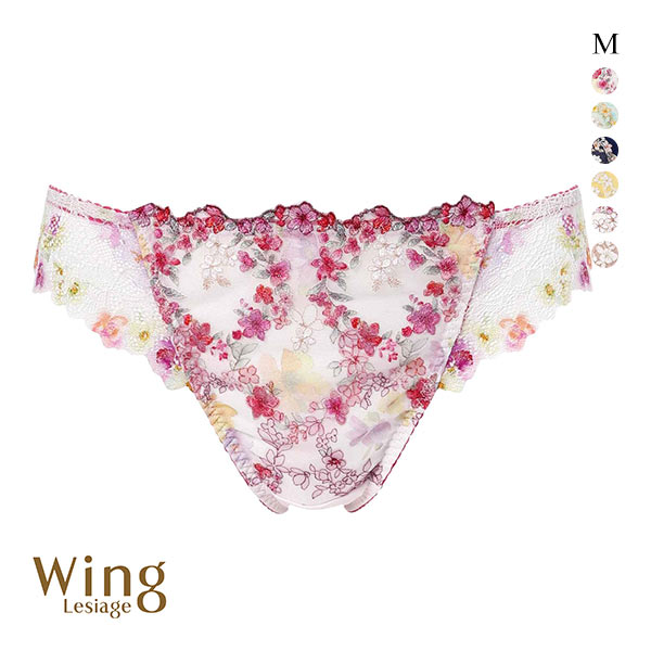 ウイング レシアージュ 2120シリーズ ショーツ M Tバック ソング バックレース Wing Lesiage 25SS(PI-ピンク-M)