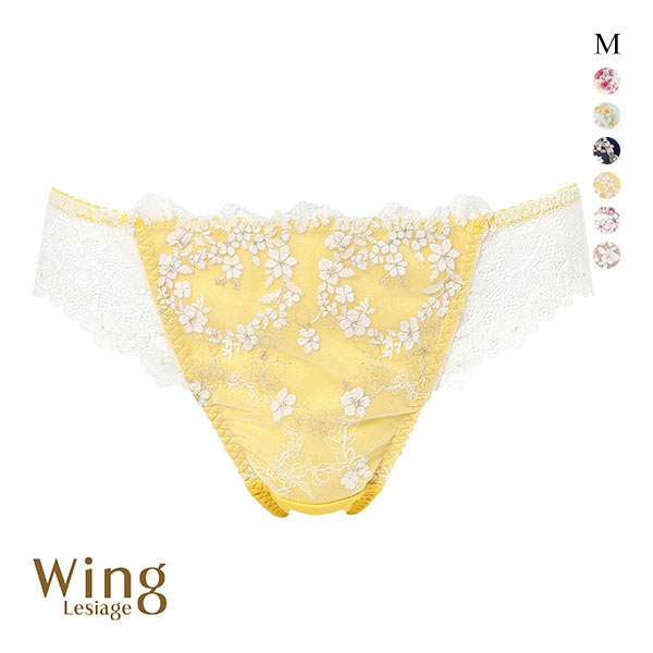ウイング レシアージュ 2120シリーズ ショーツ M Tバック ソング バックレース Wing Lesiage 25SS(YE-イエロー-M)