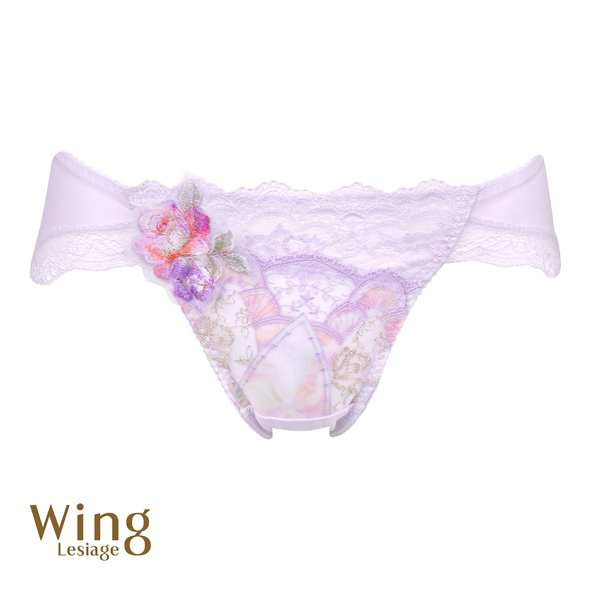 ウイング Wing レシアージュ Lesiage 24SS 2910シリーズ ショーツ ML ハイレッグ ローライズ 単品(PU-パープル-M)