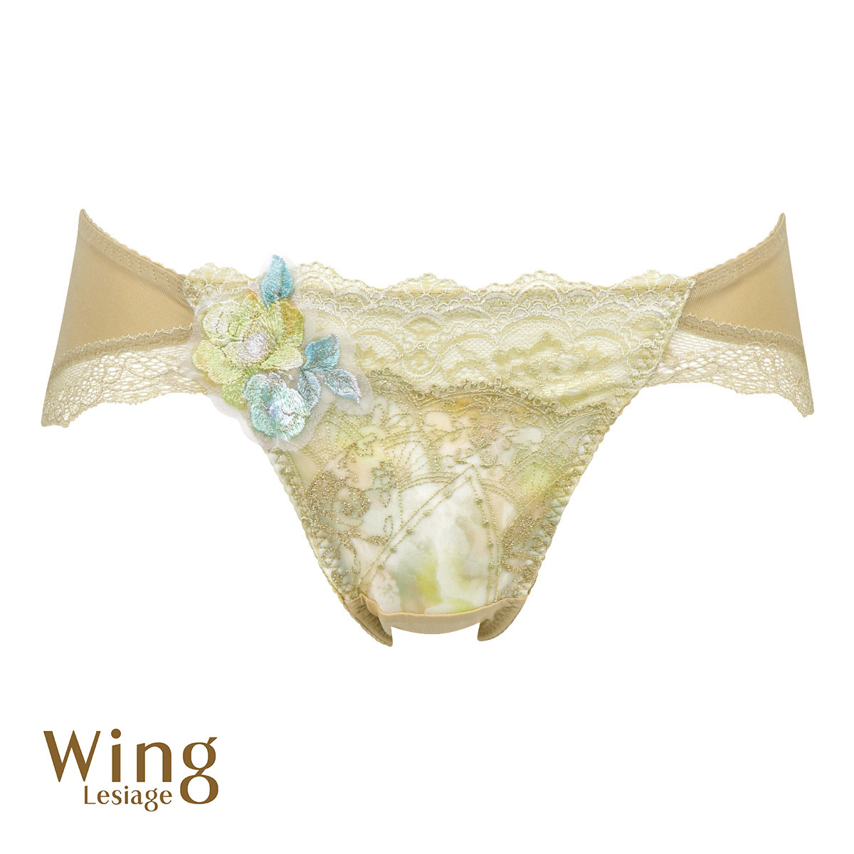 ウイング Wing レシアージュ Lesiage 24SS 2910シリーズ ショーツ ML ハイレッグ ローライズ 単品(GL-ゴールド-M)