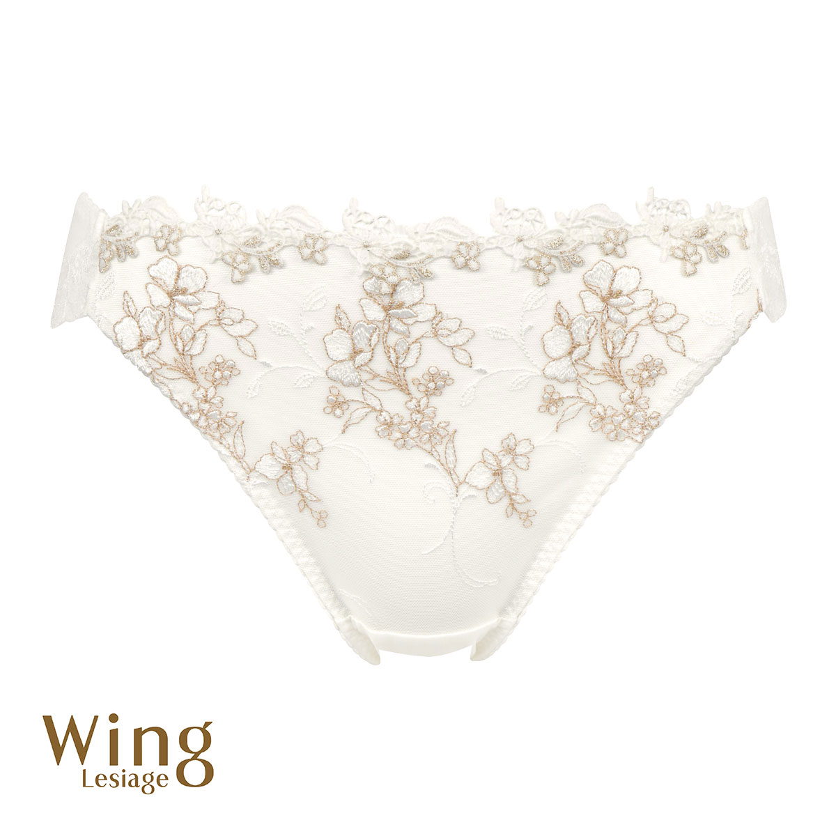 ウイング Wing レシアージュ Lesiage 24SS 2920シリーズ ショーツ ML ハイレッグ 単品(IV-アイボリー-M)